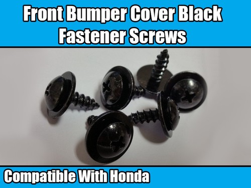Black metal screw with - black,