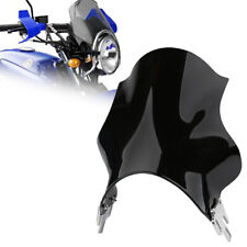 Motorcycle Fly Screen Motorbike Windscreen Windshield Black For Honda Yamaha UK