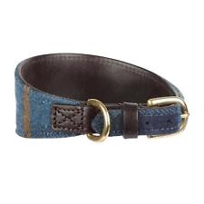 Shires Digby and Fox Tweed Greyhound Collar - Navy