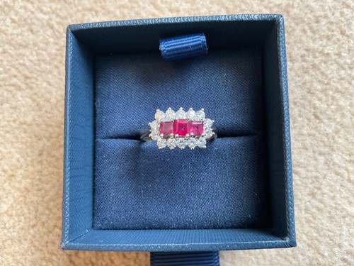 Beautiful diamond and ruby