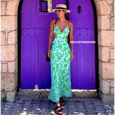 Zara Bloggers Light Blue Green