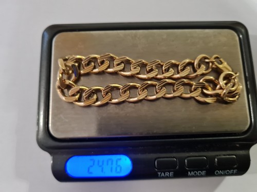 9ct gold bracelet inches - bracelet, 8