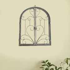 Wrought iron wall decor - wall, window
