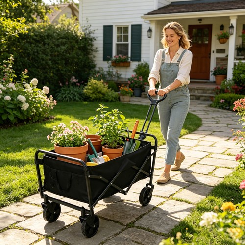 90l folding camping trolley - folding,
