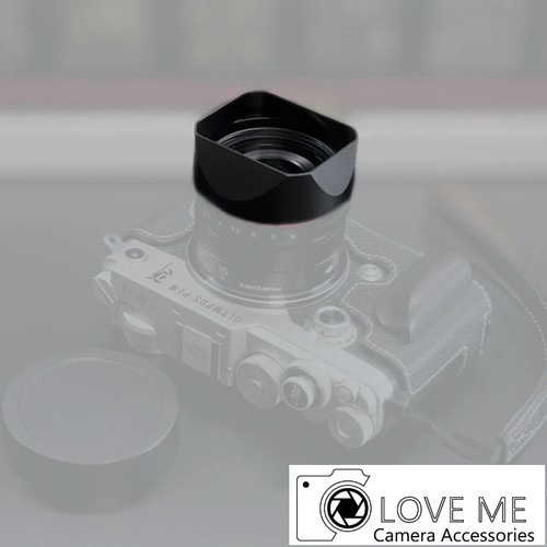 Metal square lens - lens, hood