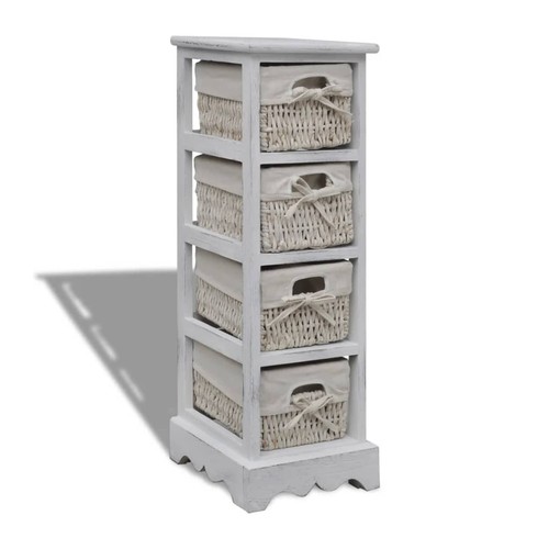 Wooden cabinet with - cabinet, weaving