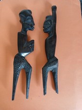Two Vintage African Wooden Figures