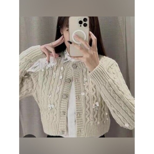 Zara cropped knit - cropped, cardigan