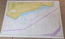 Vintage Admiralty Shipping Sea Chart Map 536 Beachy Head To Dungeness