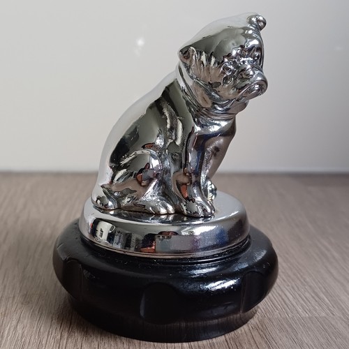 Vintage chrome bulldog car - vintage,