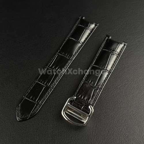 Black genuine leather strap - genuine,