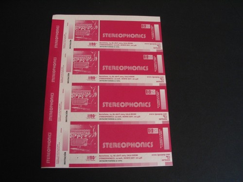 Stereophonics set tickets - 4,
