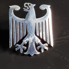 German Chrome Eagle Badge  -