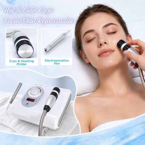 Hot cold cryo facial skin - cold,