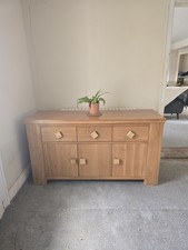 Large Solid Oak Sideboard