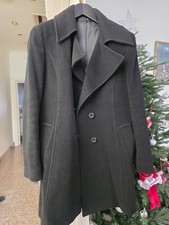 Hobbs Women’s UK Size 12 Dark Brown Double Breasted Wool Coat