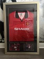Eric Cantona Signed Manchester United FC 1996 FA Cup Final Football framed