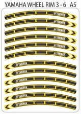 Yamaha wheel rim stickers - yamaha,