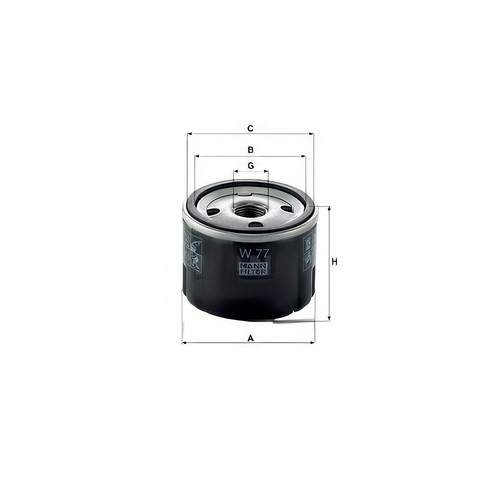 Mann w77 oil filter - mann,