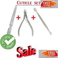 Cuticle Nail Nipper Cuticle Pusher Trimmer Remover Stainless Steel Nail Art Set