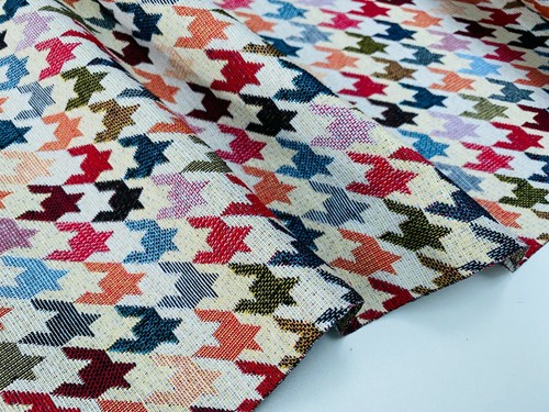 Houndstooth woven gobelin - houndstooth,