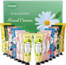 14 Pack Hand Cream Gift Set, Floral Assorted Mini Hand Foot Cream, Christmas Gif