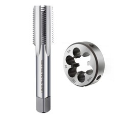 UNC UNF Tap and Die Set Machine HSS Thread Tap Round Threading Die Right Hand