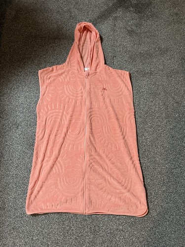 Pink hooded towel poncho - hooded,