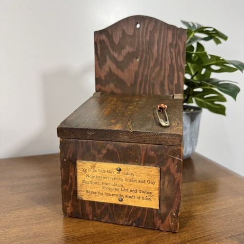Antique wooden salt - salt, with