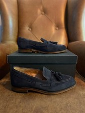 Loake Lincoln Navy Suede Leather Loafers 7F