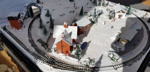 Gauge christmas micro layout - n,