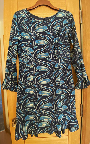 Crombie navy blue abstract - crombie,