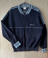 Adidas 80s Baseball Track Trefoil  Jacket Made in Korea ~ La Marque Aux 3 Bandes