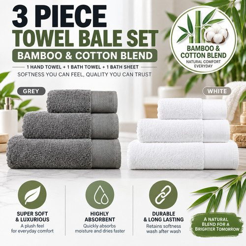 Bamboo towels hotel quality - towels,