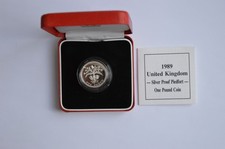 1989 £1 Silver Proof Piedfort