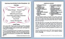 Cheese Crisps #21 Gala Menus - Betty Crocker 1971 Recipe Card