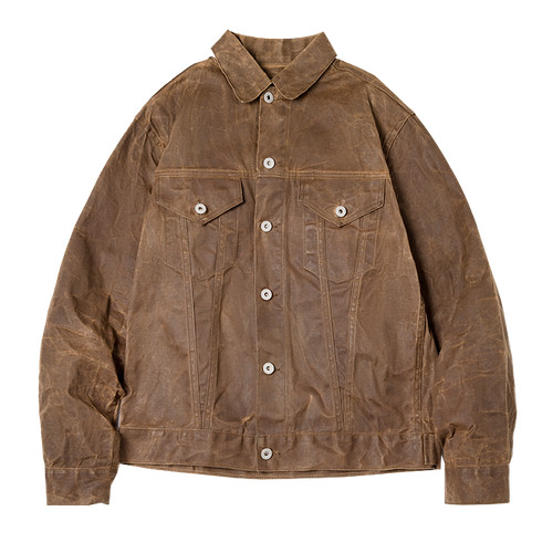 Mens retro amekaji oil waxed - oil,