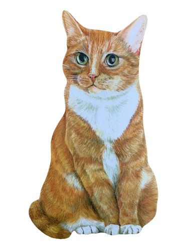 Ginger cat magnet - cat,