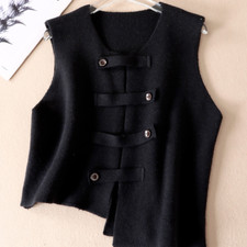 Ladies Knitted Waistcoat Gilet