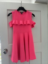 Primark Pink Skater Dress 10-11 Years 