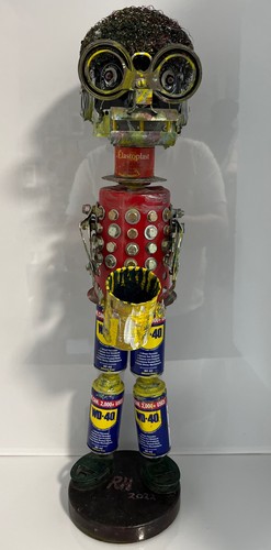 Scrap metal art - metal, man