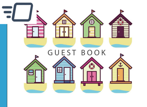 Guest book visitor - guest, book: