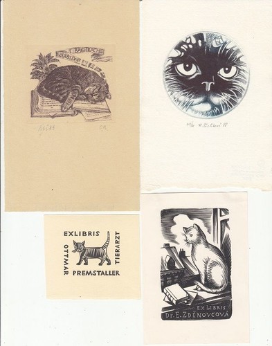 Exlibris bookplate konvolut - bookplate,
