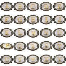 Western Belt Buckle Initial