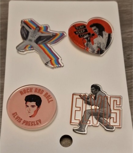 Elvis presley plastic badges - plastic,