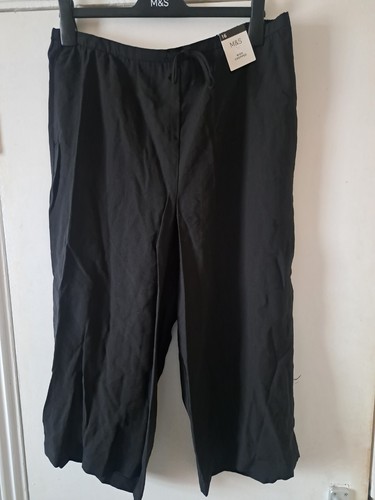 Black trousers wide - black,