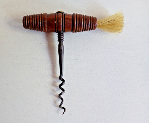 Antique corkscrew with cork - corkscrew,