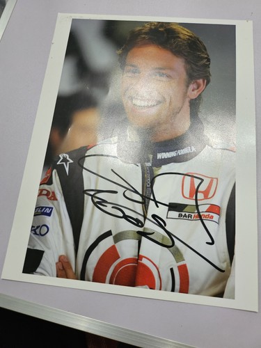 Signed jenson button photo - jenson,
