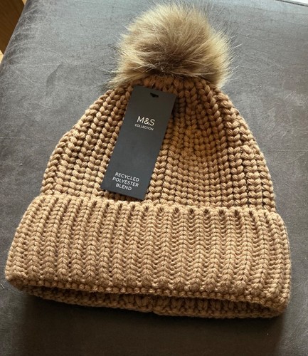 Ladies hat camel colour - ladies,