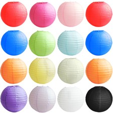 TtS 5PCS 24"/60cm Round Paper Lanterns Lamp Shade Wedding Party Hanging Decor